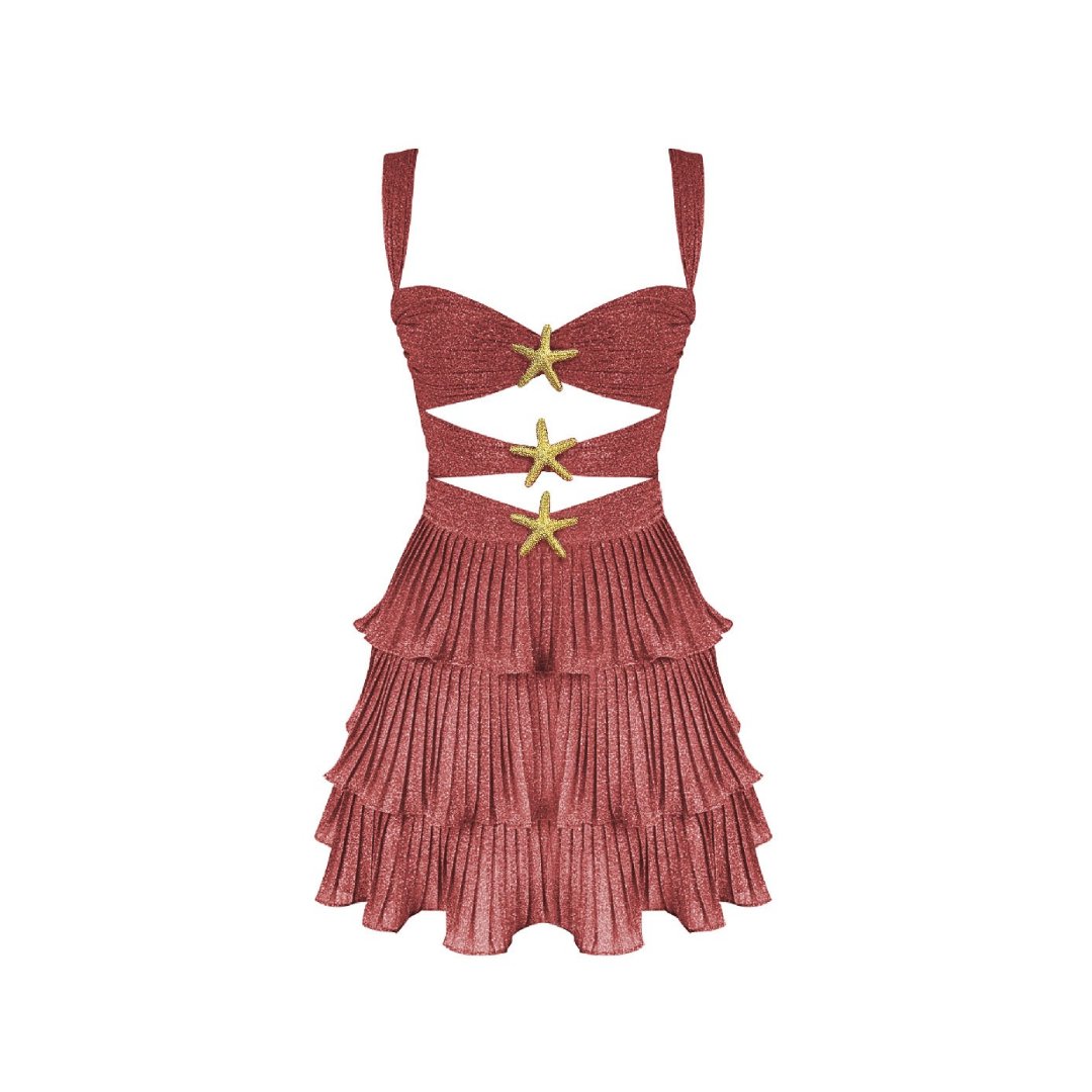 Allure Cutout Tiered Dress