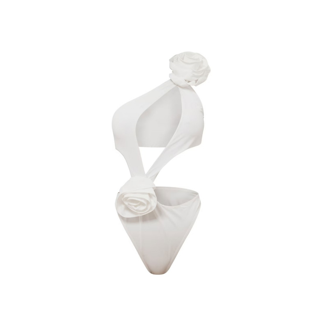LunaFlair White Rose Swim Set