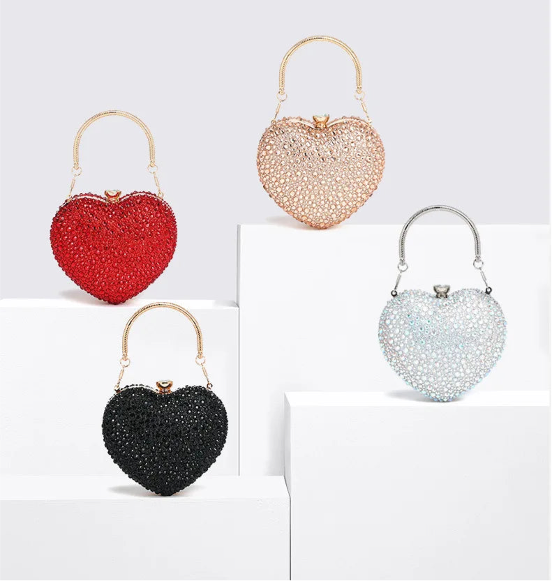 Diamond Heart Clutch