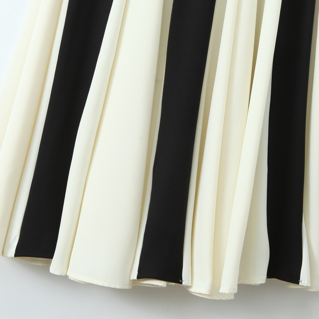 Monochrome Contrast Dress