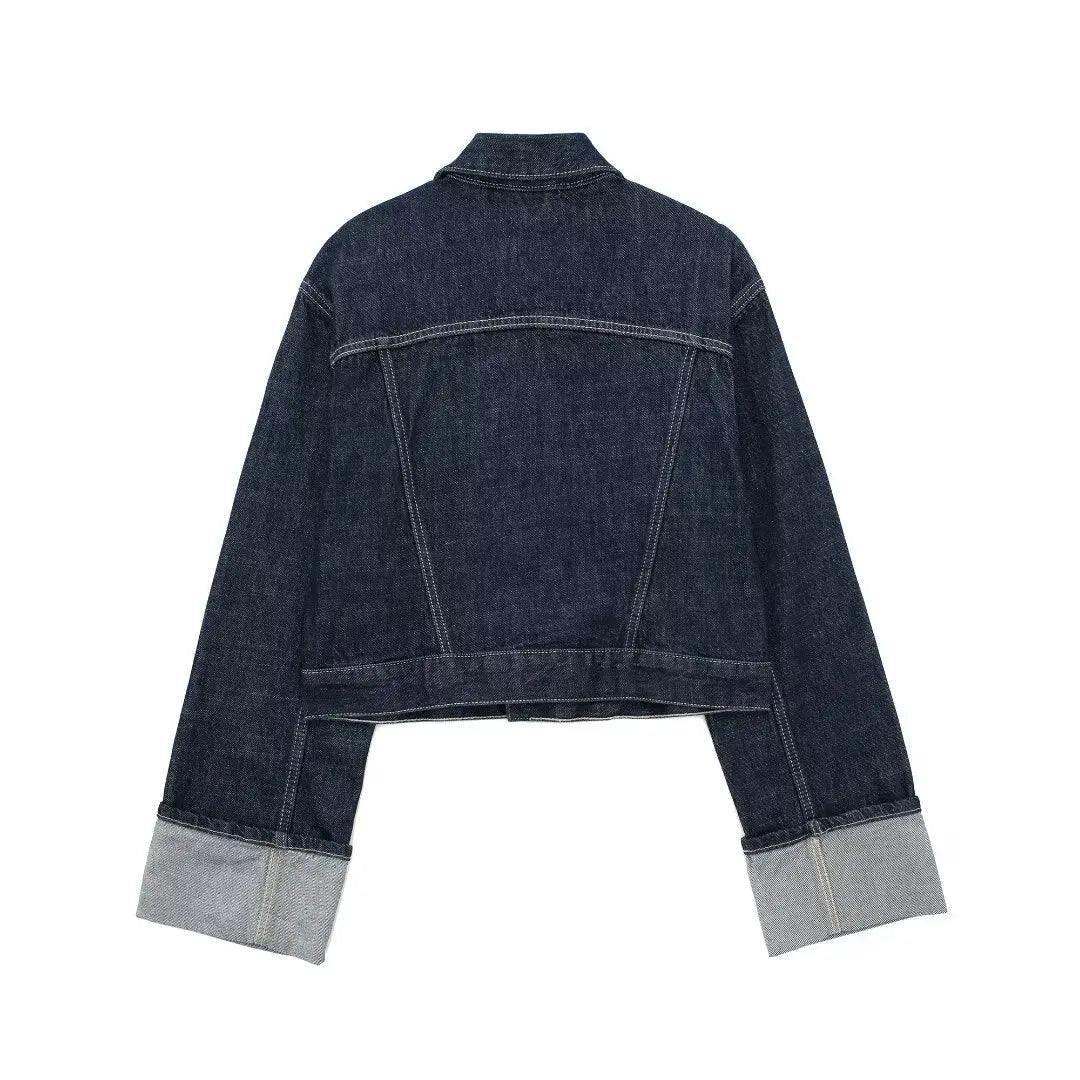 Vintage Denim Two-Piece Set
