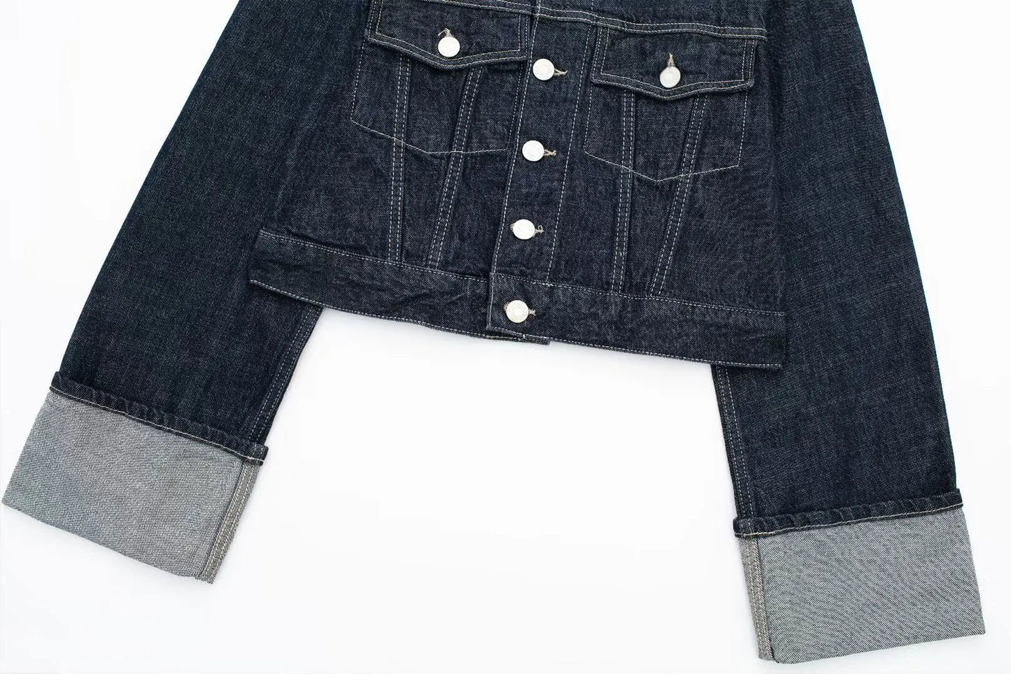 Vintage Denim Two-Piece Set