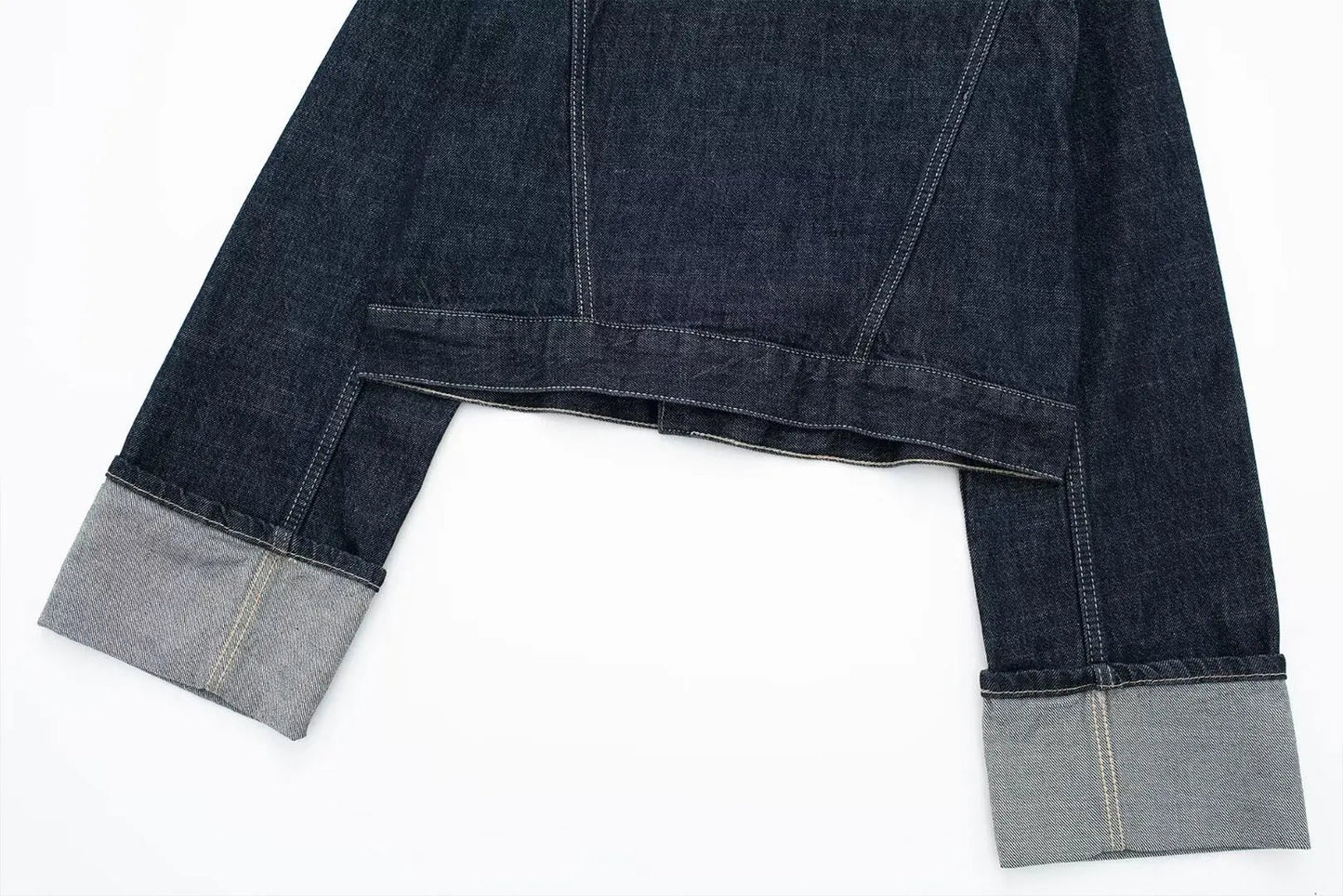 Vintage Denim Two-Piece Set