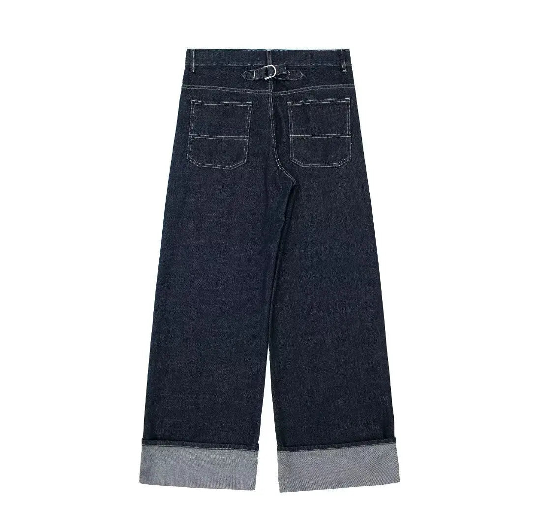 Vintage Denim Two-Piece Set