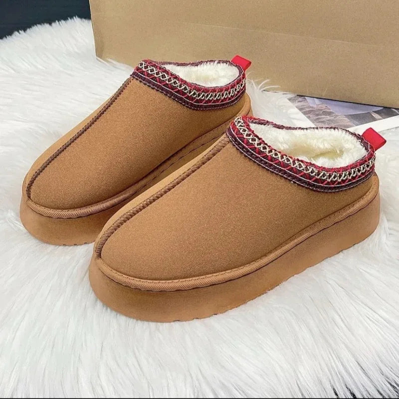 Wool Platform Slippers