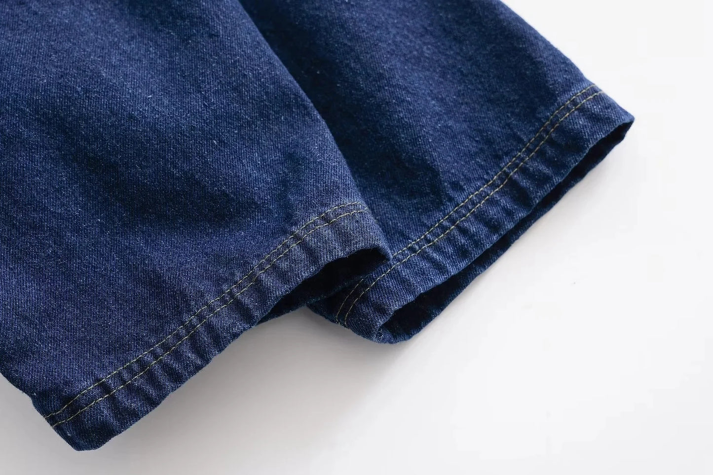 Denim Pocket Detail Crop Top & Skirt Set