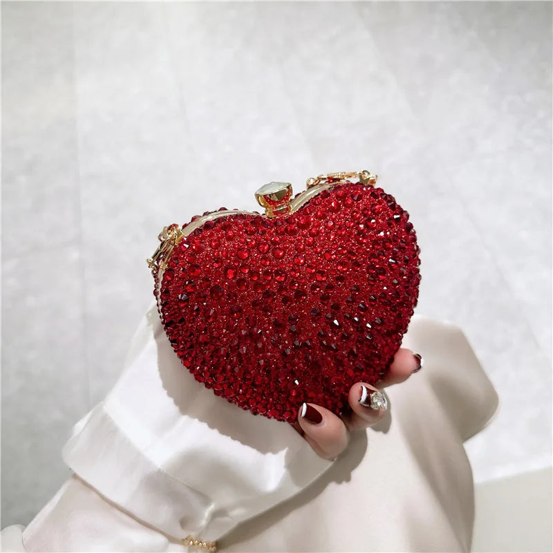 Diamond Heart Clutch