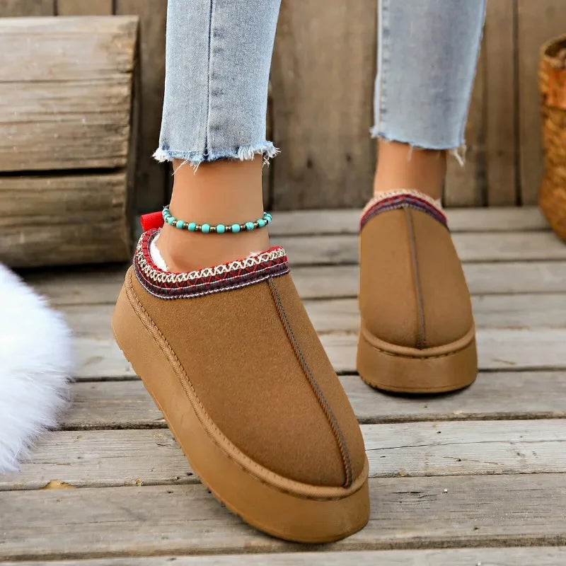 Wool Platform Slippers