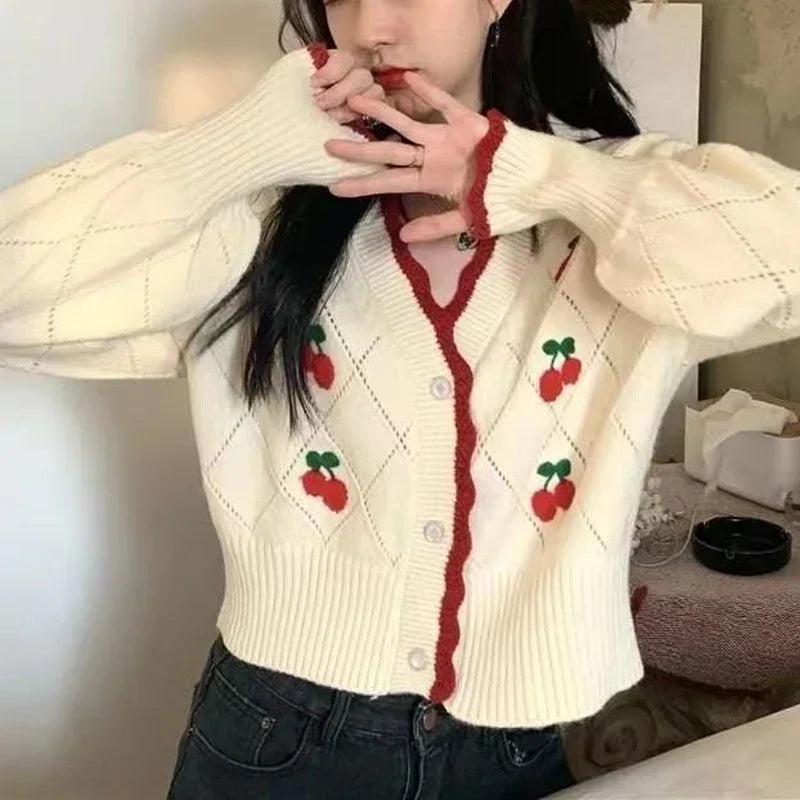 Cherry Blossom Knit Cardigan