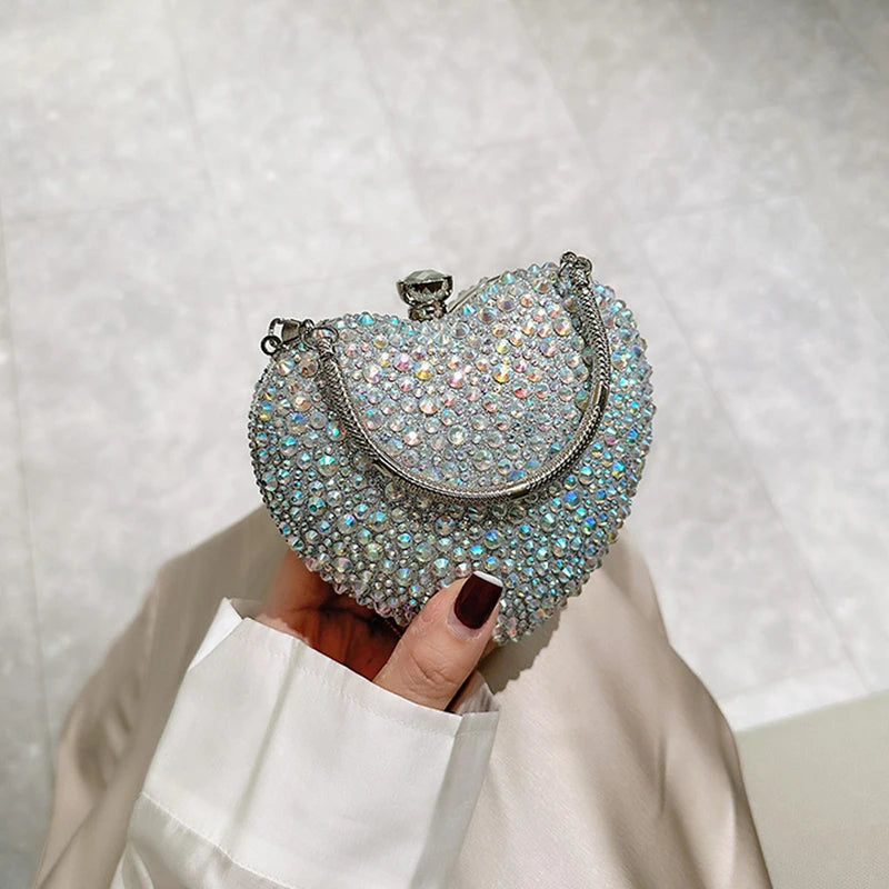Diamond Heart Clutch