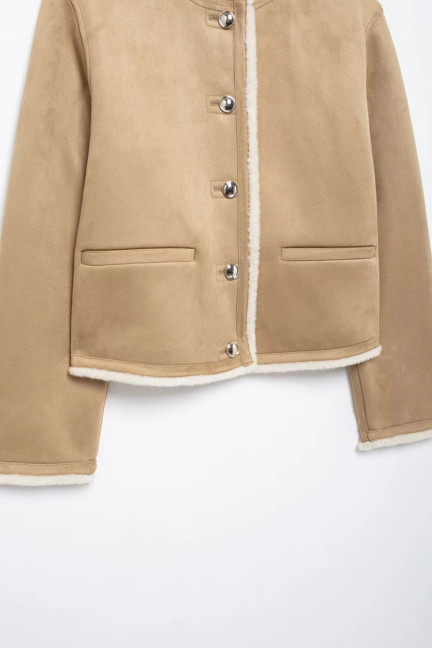 Gold Button-Down Double-Sided Jacket