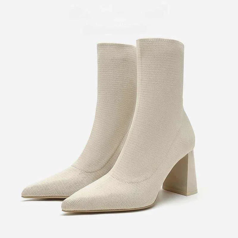 Boots femme beige on sale