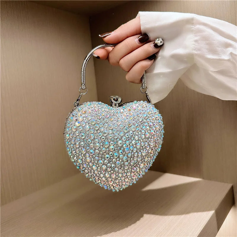 Diamond Heart Clutch
