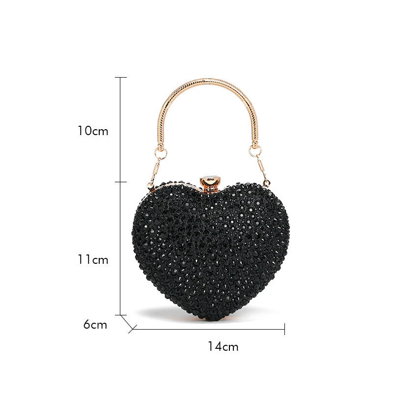 Diamond Heart Clutch