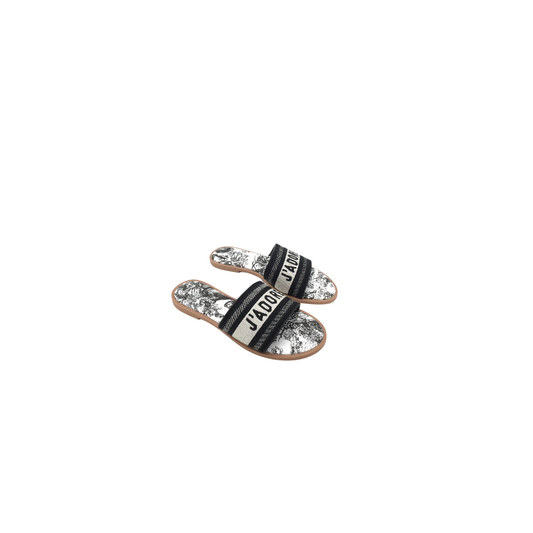 J'adore Flat Slide Sandals