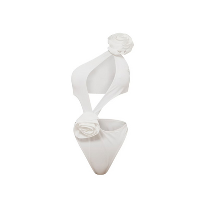 LunaFlair White Rose Swim Set