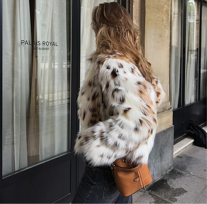 Leopard Faux Fur Coat