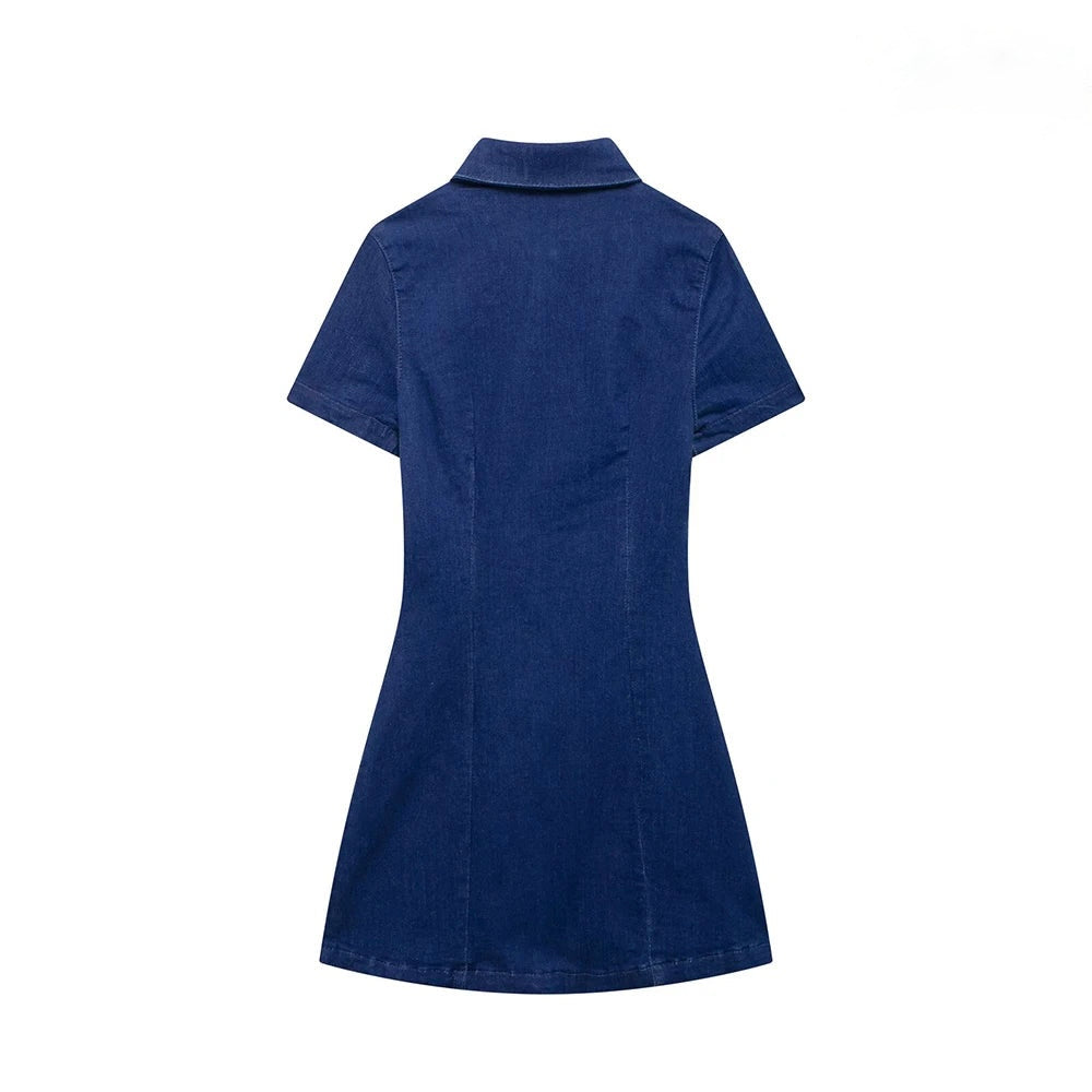 Casual Denim Mini Dress