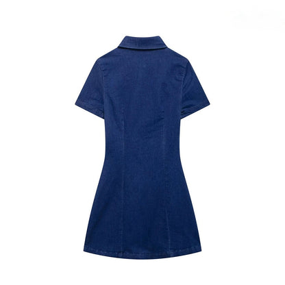 Casual Denim Mini Dress