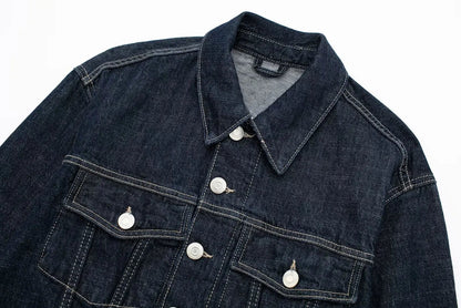 Vintage Denim Two-Piece Set