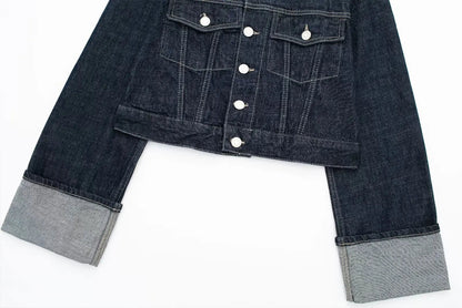 Vintage Denim Two-Piece Set