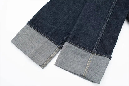 Vintage Denim Two-Piece Set