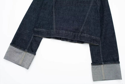 Vintage Denim Two-Piece Set
