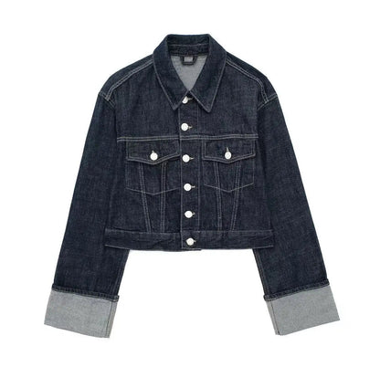 Vintage Denim Two-Piece Set