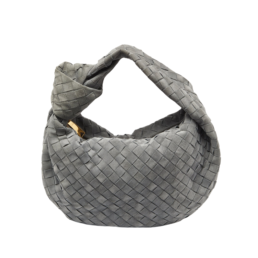 Luxe Weave Suede Handbag