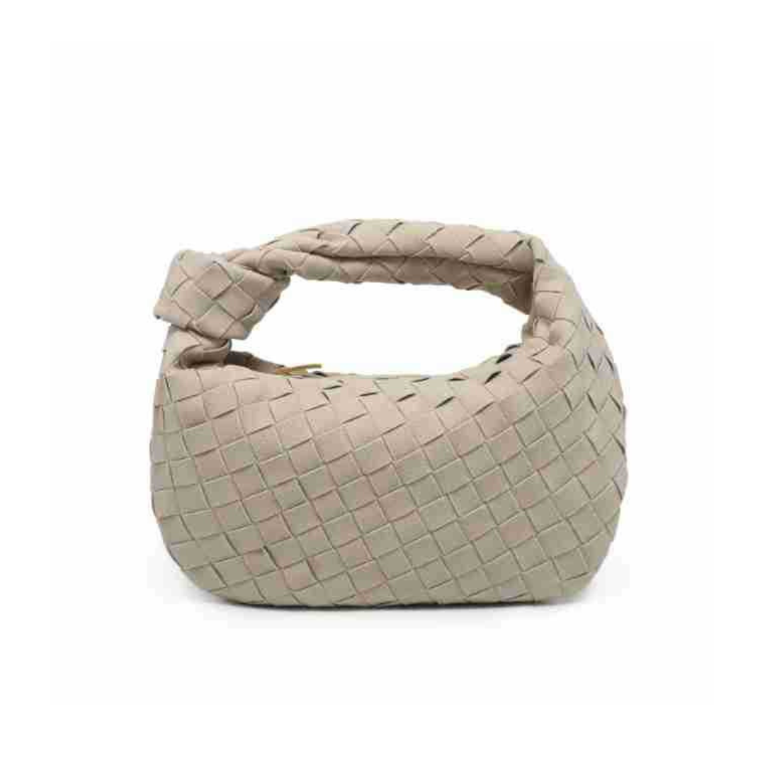 Luxe Weave Suede Handbag