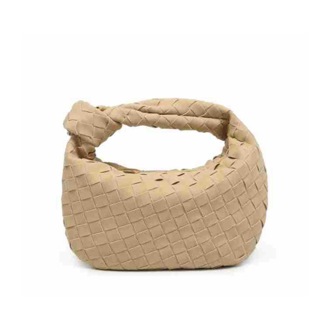 Luxe Weave Suede Handbag