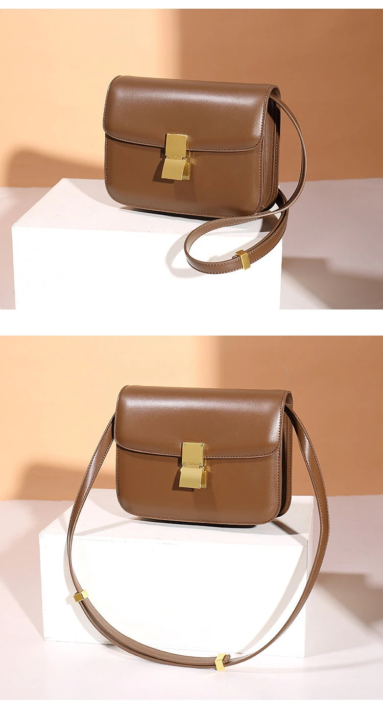 Elegant Grace Leather Handbag