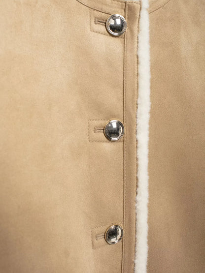 Gold Button-Down Double-Sided Jacket