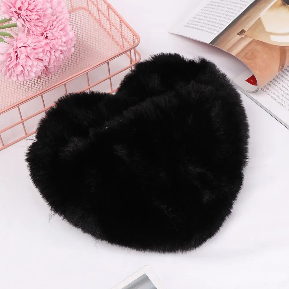Bella Fluffy Heart Shoulder Bag