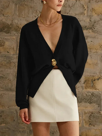 Button Knitted Cardigan