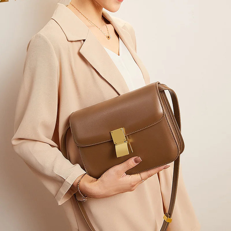 Elegant Grace Leather Handbag