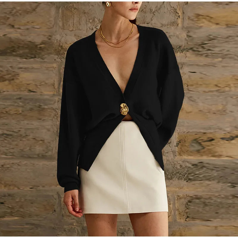 Button Knitted Cardigan