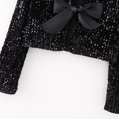 Lumi Sequin Bow Top