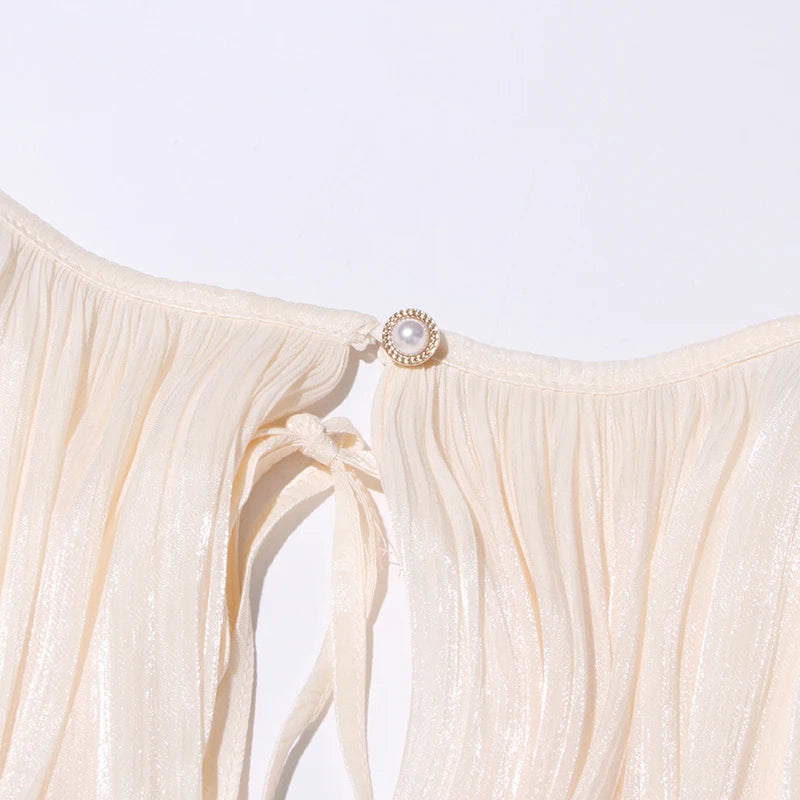 Lace-Up Sweetheart Mini Dress