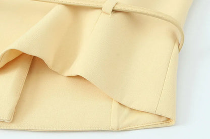 Sunny Belted Tank & Midi Skirt Set