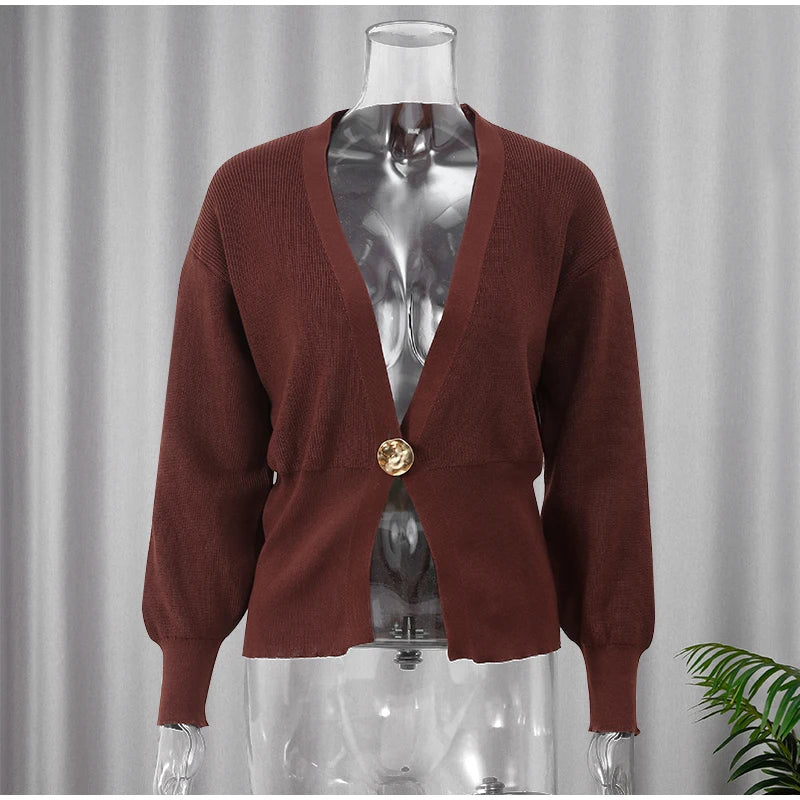 Button Knitted Cardigan