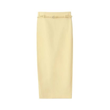 Sunny Belted Tank & Midi Skirt Set