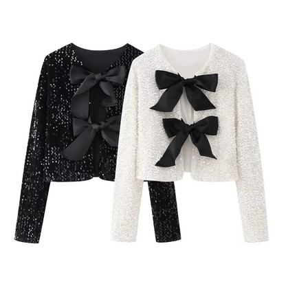 Lumi Sequin Bow Top