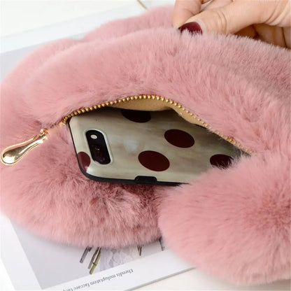 Bella Fluffy Heart Shoulder Bag