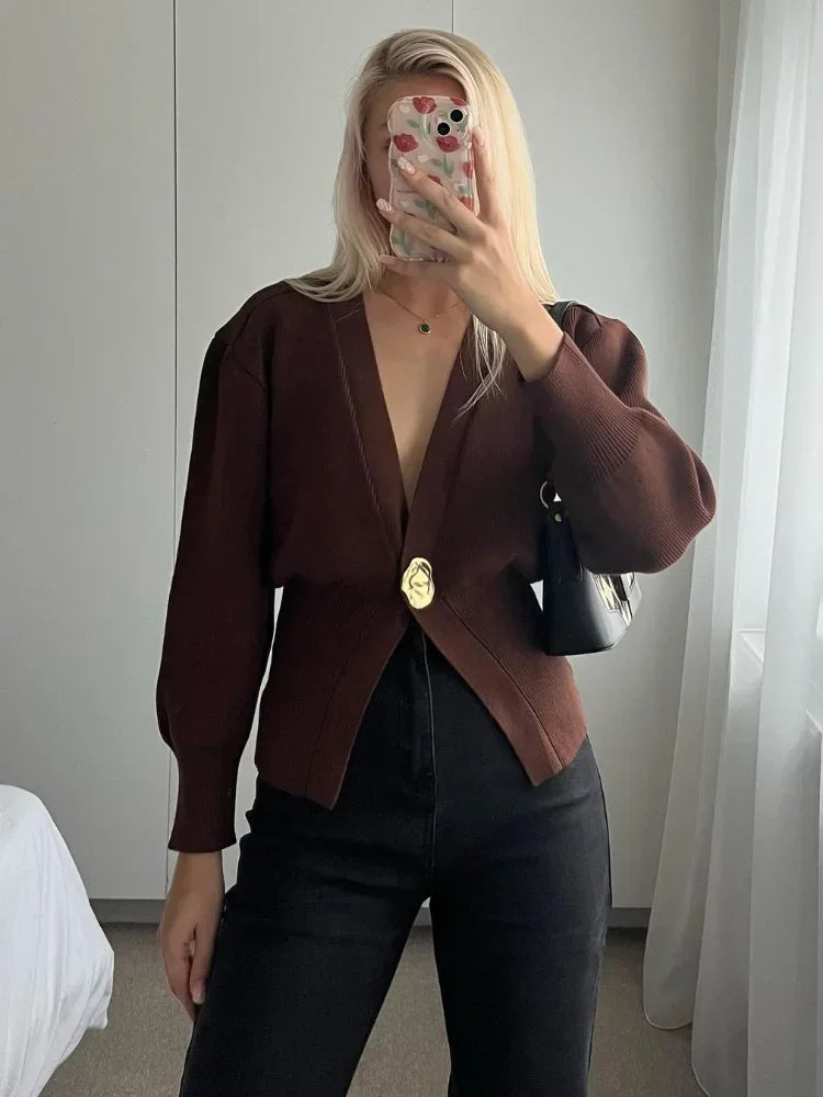 Button Knitted Cardigan