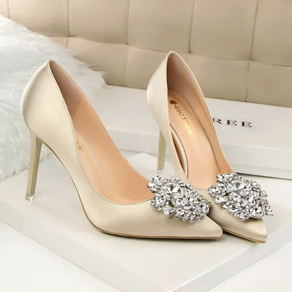 Crystal Elegance Stiletto Pumps