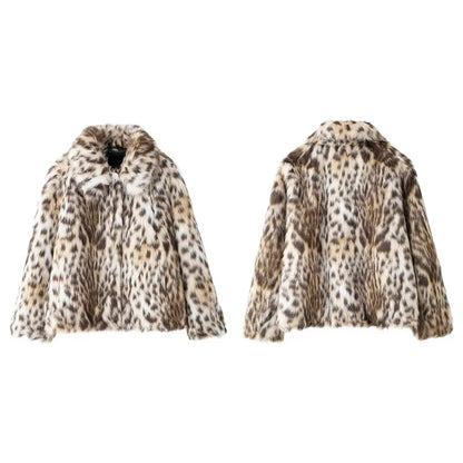 Leopard Faux Fur Coat