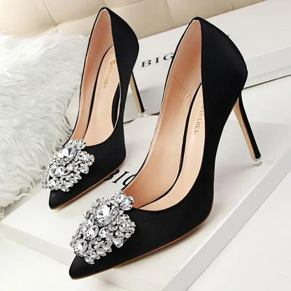 Crystal Elegance Stiletto Pumps