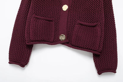 Burgundy Bliss Cardigan