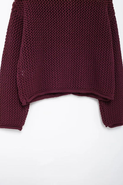 Burgundy Bliss Cardigan